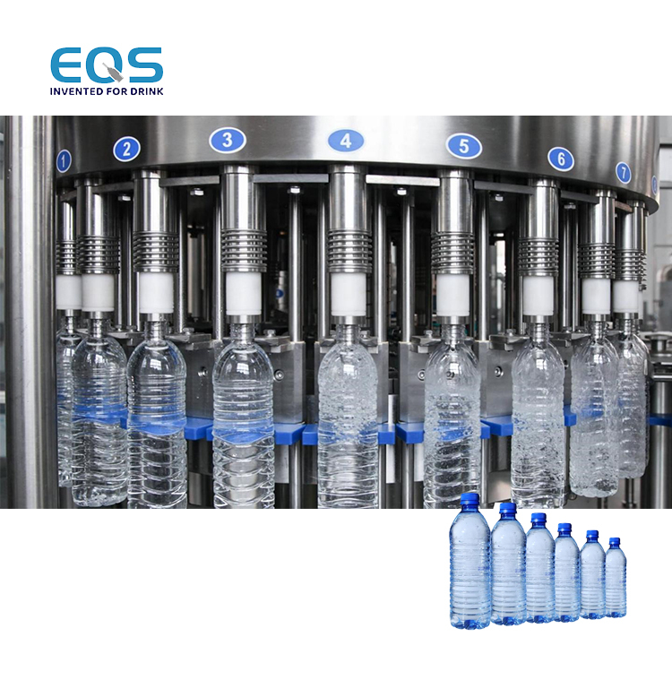 Fully Automatic 2500BPH Mineral Drinking Water Bottling Plant Filling Machine With 14 Heads