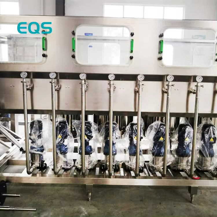 3 in 1 full automatic water plant production line washing filling sealing Packing Machine For 3&5 Gallon Barrel