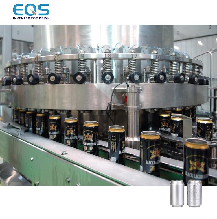 Customized automatic alcoholic beverage beer cans filling machineand sealing machine