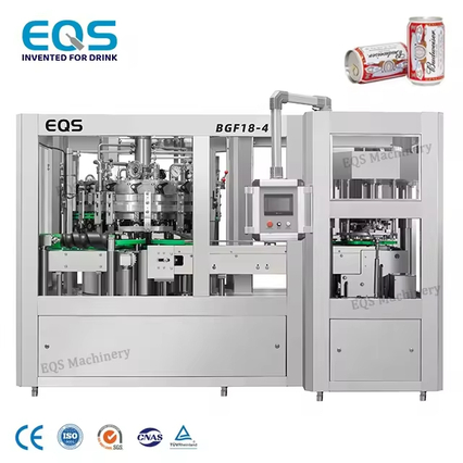 Complete Brewery Beer Canning Line Rinsing Filling Capping Machine Production Line