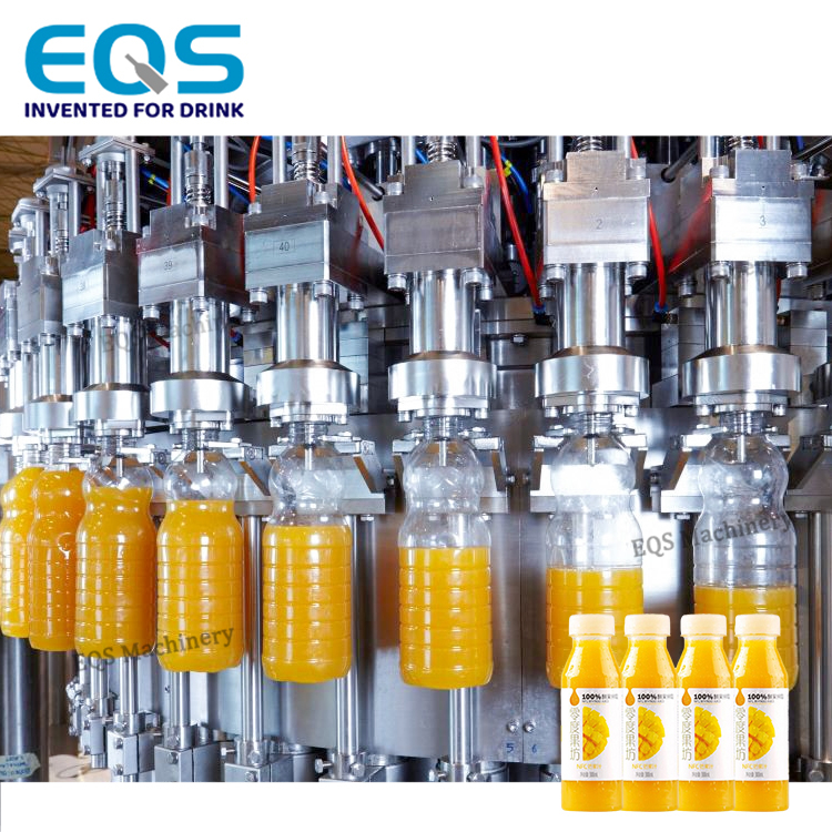 Fully Automatic Fruit Juice Tea PET Plastic Bottling Washing Filling Capping Machine Line