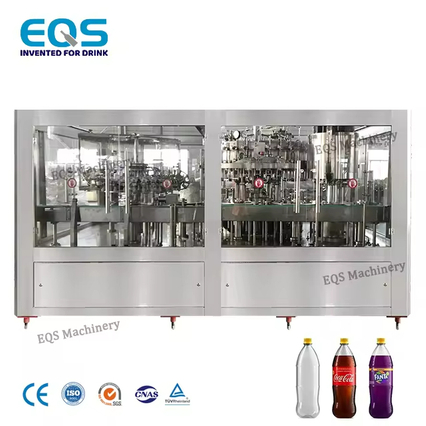 Complete 4000BPH Soda Machine Carbonated Drink Bottle Filling Production Line