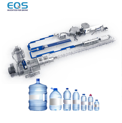 CGF 4000BPH Water Bottling Plant Rotary Gravity Filling And Sealing Packing Monoblock Machine