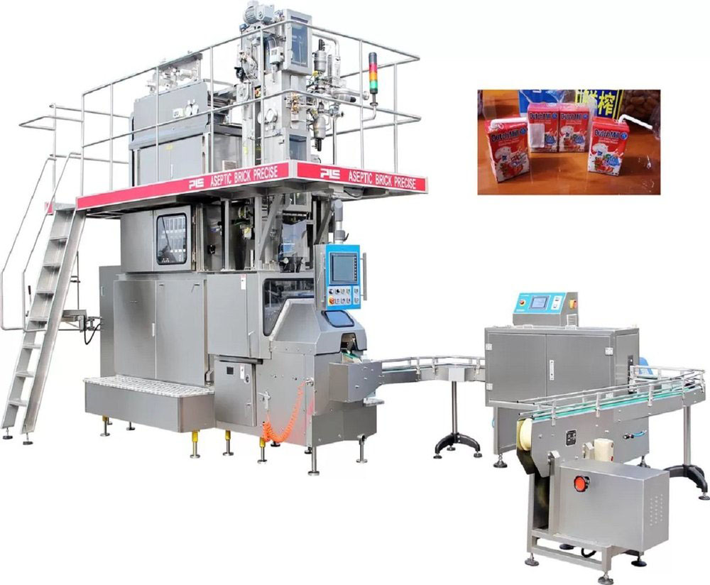 High Speed UHT Automatic Juice Aseptic Carbon Brick Filling Machine